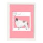 Lámina Borzoi. Pósters con ilustraciones de razas de perro en tonos cálidos y pastel.-Artwork-Nacnic-A3-Marco Blanco-Nacnic Estudio SL