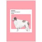 Lámina Borzoi. Pósters con ilustraciones de razas de perro en tonos cálidos y pastel.-Artwork-Nacnic-A4-Sin marco-Nacnic Estudio SL