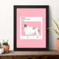 Lámina Borzoi. Pósters con ilustraciones de razas de perro en tonos cálidos y pastel.-Artwork-Nacnic-Nacnic Estudio SL
