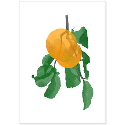 Lámina Botánica acuarela 10. Pósters con ilustraciones de plantas y flores en estilo acuarela.-Artwork-Nacnic-A4-Sin marco-Nacnic Estudio SL