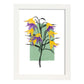 Lámina Botánica acuarela 2. Pósters con ilustraciones de plantas y flores en estilo acuarela.-Artwork-Nacnic-A4-Marco Blanco-Nacnic Estudio SL