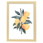 Lámina Botánica acuarela 5. Pósters con ilustraciones de plantas y flores en estilo acuarela.-Artwork-Nacnic-A3-Marco Madera clara-Nacnic Estudio SL