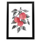 Lámina Botánica acuarela 9. Pósters con ilustraciones de plantas y flores en estilo acuarela.-Artwork-Nacnic-A3-Marco Negro-Nacnic Estudio SL
