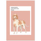 Lámina Braco de Ariège. Pósters con ilustraciones de razas de perro en tonos cálidos y pastel.-Artwork-Nacnic-A4-Sin marco-Nacnic Estudio SL