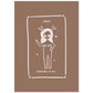 Lámina Cancer. Pósters con ilustraciones femeninas de los signos del zodíaco.-Artwork-Nacnic-A4-Sin marco-Nacnic Estudio SL