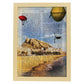 Lámina Ciudad de Alicante. Estilo Vintage. Ilustración, fotografía y Collage con la Historia DE Alicante.-Artwork-Nacnic-A3-Marco Madera clara-Nacnic Estudio SL