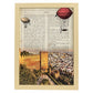 Lámina Ciudad de ALMERIA. Estilo Vintage. Ilustración, fotografía y Collage con la Historia DE ALMERIA.-Artwork-Nacnic-A4-Marco Madera clara-Nacnic Estudio SL
