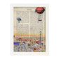 Lámina Ciudad de Barcelona. Estilo Vintage. Ilustración, fotografía y Collage con la Historia DE Barcelona.-Artwork-Nacnic-A3-Marco Blanco-Nacnic Estudio SL