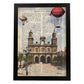 Lámina Ciudad de Las Palmas DE Gran Canaria. Ilustración, fotografía y Collage con la Historia DE Las Palmas DE Gran Canaria.-Artwork-Nacnic-A3-Marco Negro-Nacnic Estudio SL