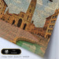 Lámina Ciudad de Oviedo. Estilo Vintage. Ilustración, fotografía y Collage con la Historia DE Oviedo.-Artwork-Nacnic-Nacnic Estudio SL