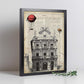 Lámina Ciudad de Pamplona. Estilo Vintage. Ilustración, fotografía y Collage con la Historia DE Pamplona.-Artwork-Nacnic-Nacnic Estudio SL