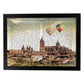 Lámina Ciudad de Salamanca con su Historia.-Artwork-Nacnic-A3-Marco Negro-Nacnic Estudio SL