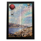 Lámina Ciudad de Vigo con su Historia.-Artwork-Nacnic-A3-Marco Negro-Nacnic Estudio SL