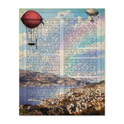 Lámina Ciudad de Vigo con su Historia.-Artwork-Nacnic-A4-Sin marco-Nacnic Estudio SL