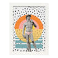 Lámina Collage Pop Art David en la playa poster papel 250 gr.-Artwork-Nacnic-A3-Marco Blanco-Nacnic Estudio SL