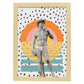 Lámina Collage Pop Art David en la playa poster papel 250 gr.-Artwork-Nacnic-A4-Marco Madera clara-Nacnic Estudio SL