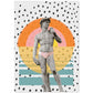 Lámina Collage Pop Art David en la playa poster papel 250 gr.-Artwork-Nacnic-A4-Sin marco-Nacnic Estudio SL