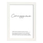 Lámina con definicion de palabras en italiano. Poster 'Coraggiosa' de palabras con definiciones.-Artwork-Nacnic-A4-Marco Blanco-Nacnic Estudio SL