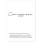 Lámina con definicion de palabras en italiano. Poster 'Coraggiosa' de palabras con definiciones.-Artwork-Nacnic-A4-Sin marco-Nacnic Estudio SL