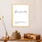 Lámina con definicion de palabras en italiano. Poster 'Onorato' de palabras con definiciones.-Artwork-Nacnic-Nacnic Estudio SL