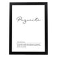 Lámina con definicion de palabras en italiano. Poster 'Paziente' de palabras con definiciones.-Artwork-Nacnic-A4-Marco Negro-Nacnic Estudio SL