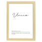 Lámina con definicion de palabras en italiano. Poster 'Unico' de palabras con definiciones.-Artwork-Nacnic-A4-Marco Madera clara-Nacnic Estudio SL