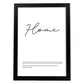 Lámina con definicion en inglés de Home. Poster de palabras con definiciones.-Artwork-Nacnic-A4-Marco Negro-Nacnic Estudio SL