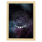 Lamina con la constelación Acuario. Poster con símbolo del Zodiaco en y Fondo del Cielo Estrellado-Artwork-Nacnic-A3-Marco Madera clara-Nacnic Estudio SL
