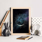 Lamina con la constelación Aries. Poster con símbolo del Zodiaco en y Fondo del Cielo Estrellado-Artwork-Nacnic-Nacnic Estudio SL