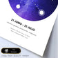 Lamina con la constelación Cancer. Poster con símbolo del zodiaco en y fondo blanco-Artwork-Nacnic-Nacnic Estudio SL