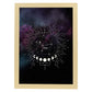 Lamina con la constelación Cancer. Poster con símbolo del Zodiaco en y Fondo del Cielo Estrellado-Artwork-Nacnic-A3-Marco Madera clara-Nacnic Estudio SL