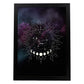 Lamina con la constelación Cancer. Poster con símbolo del Zodiaco en y Fondo del Cielo Estrellado-Artwork-Nacnic-A4-Marco Negro-Nacnic Estudio SL