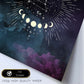 Lamina con la constelación Leo. Poster con símbolo del Zodiaco en y Fondo del Cielo Estrellado-Artwork-Nacnic-Nacnic Estudio SL