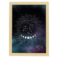 Lamina con la constelación Leo. Poster con símbolo del Zodiaco en y Fondo del Cielo Estrellado-Artwork-Nacnic-A3-Marco Madera clara-Nacnic Estudio SL