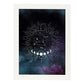 Lamina con la constelación Leo. Poster con símbolo del Zodiaco en y Fondo del Cielo Estrellado-Artwork-Nacnic-A4-Marco Blanco-Nacnic Estudio SL