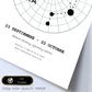 Lamina con la constelación Libra. Poster con símbolo del zodiaco en y fondo del cielo estrellado-Artwork-Nacnic-Nacnic Estudio SL