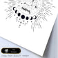 Lamina con la constelación Sagitario. Poster con símbolo del zodiaco en y fondo blanco-Artwork-Nacnic-Nacnic Estudio SL
