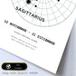 Lamina con la constelación Sagittarius. Poster con símbolo del zodiaco en y fondo del cielo estrellado-Artwork-Nacnic-Nacnic Estudio SL