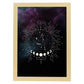 Lamina con la constelación Tauro. Poster con símbolo del Zodiaco en y Fondo del Cielo Estrellado-Artwork-Nacnic-A3-Marco Madera clara-Nacnic Estudio SL