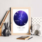 Lamina con la constelación Taurus. Poster con símbolo del zodiaco en y fondo blanco-Artwork-Nacnic-Nacnic Estudio SL