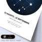 Lamina con la constelación Virgo. Poster con símbolo del zodiaco en y fondo blanco-Artwork-Nacnic-Nacnic Estudio SL