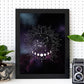 Lamina con la constelación Virgo. Poster con símbolo del Zodiaco en y Fondo del Cielo Estrellado-Artwork-Nacnic-Nacnic Estudio SL