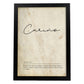 Lámina con la definición de la palabra Cariño en con Fondo Vintage-Artwork-Nacnic-A4-Marco Negro-Nacnic Estudio SL