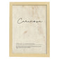 Lámina con la definición de la Palabra Cariñosa en con Fondo Vintage-Artwork-Nacnic-A4-Marco Madera clara-Nacnic Estudio SL