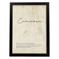 Lámina con la definición de la Palabra Cariñosa en con Fondo Vintage-Artwork-Nacnic-A4-Marco Negro-Nacnic Estudio SL