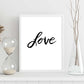 Lámina con mensajes felices en blanco y negro.Poster 'Amor'-Artwork-Nacnic-Nacnic Estudio SL