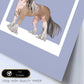Lámina Crestado chino. Pósters con ilustraciones de razas de perro en tonos cálidos y pastel.-Artwork-Nacnic-Nacnic Estudio SL