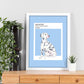 Lámina Dalmatian. Pósters con ilustraciones de razas de perro en tonos cálidos y pastel.-Artwork-Nacnic-Nacnic Estudio SL