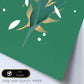 Lámina de arte abstracto Planta verde. Pósters florales coloridos.-Artwork-Nacnic-Nacnic Estudio SL