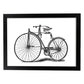 Lámina de Bicicleta antigua. Posters con objetos vintage.-Artwork-Nacnic-A4-Marco Negro-Nacnic Estudio SL